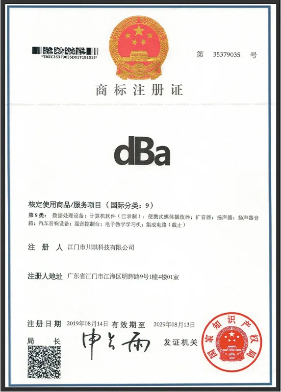 Trademark Registration Certificate