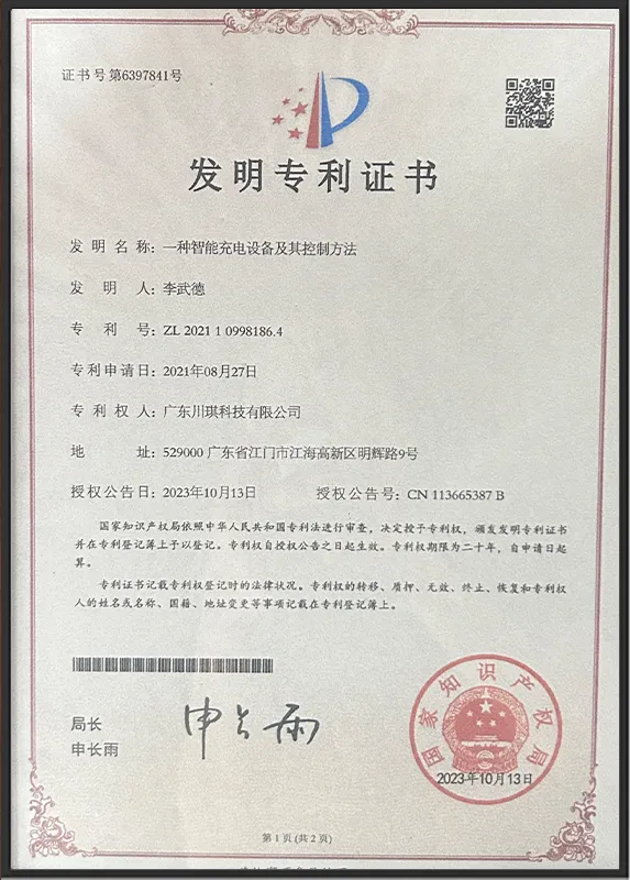 Invention Patent Certificate