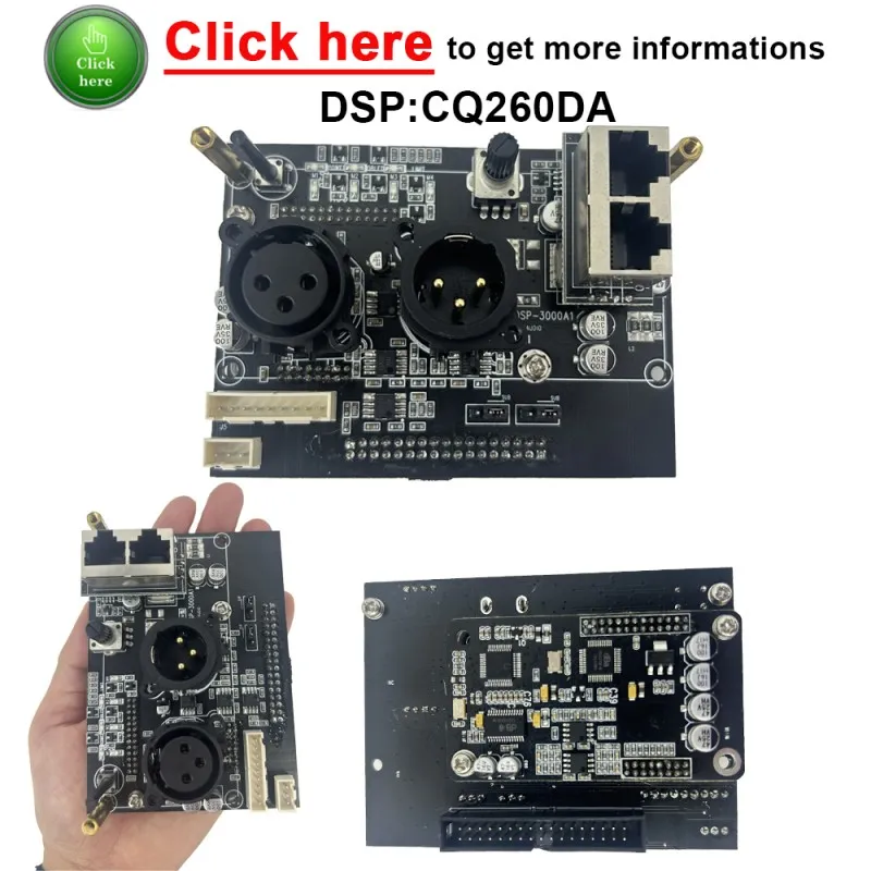 CQ260DA Hot Selling Multi Function Controller Processor Audio Power 1 in 3 Out DSP with 24-bit