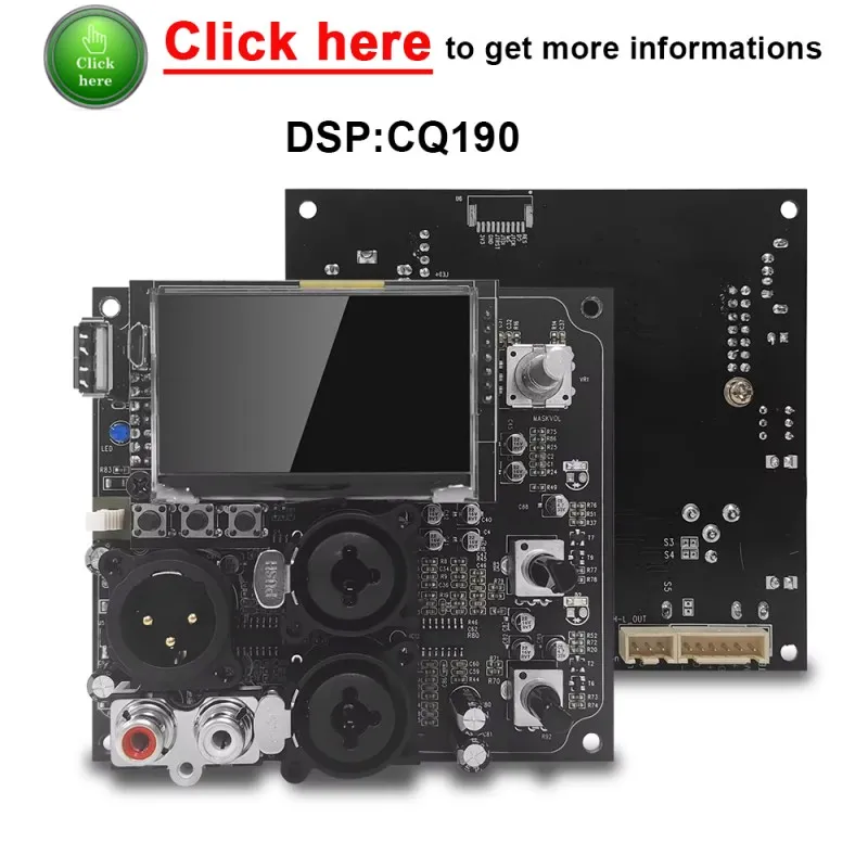 CQ190 High Standard Multi Function Digital Audio Processor Car Audio Power Amplifier DSP