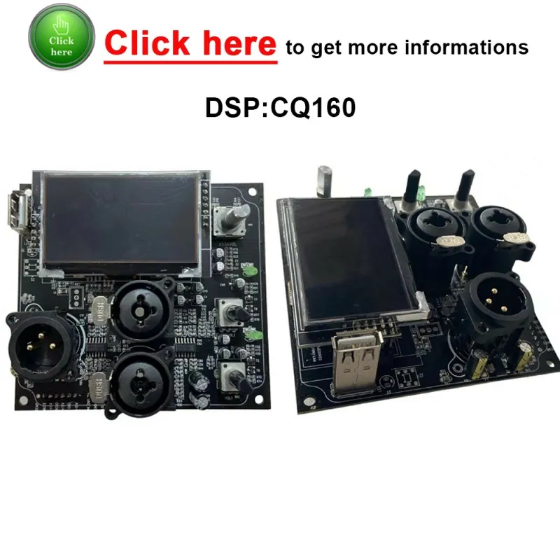 CQ160 Factory Supply High Efficiency Safety 48kHz Sample Rate Multi Function Audio Car Processor Power Amplifier 2 in 4 Out DSP