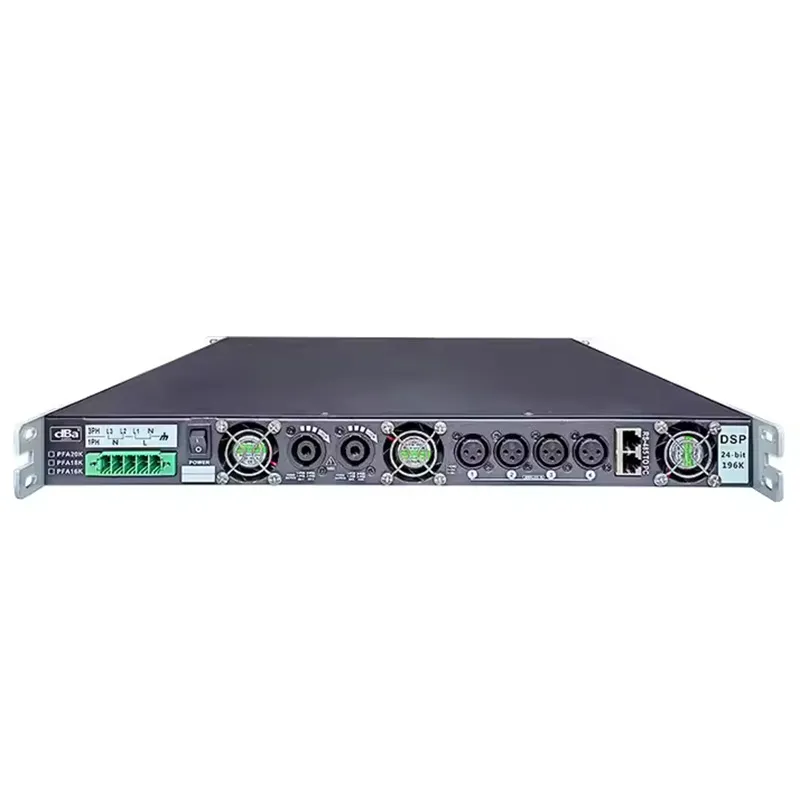 PFA20K 2000W 4 Channel Top Class Amplification Reliable Flexible Rack Digital Powersoft Amplifier for Touring Applications